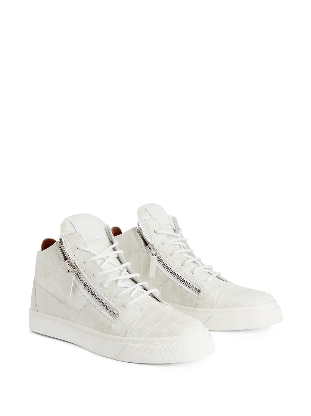 Giuseppe Zanotti Kriss crocodile effect mid-top sneakers