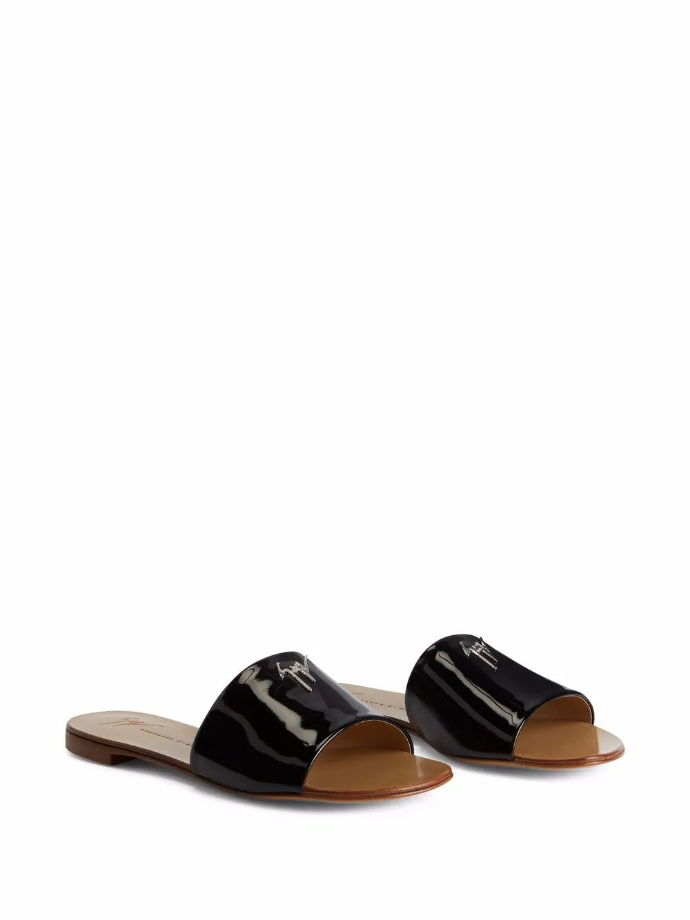 Giuseppe Zanotti Shirley patent-effect slides