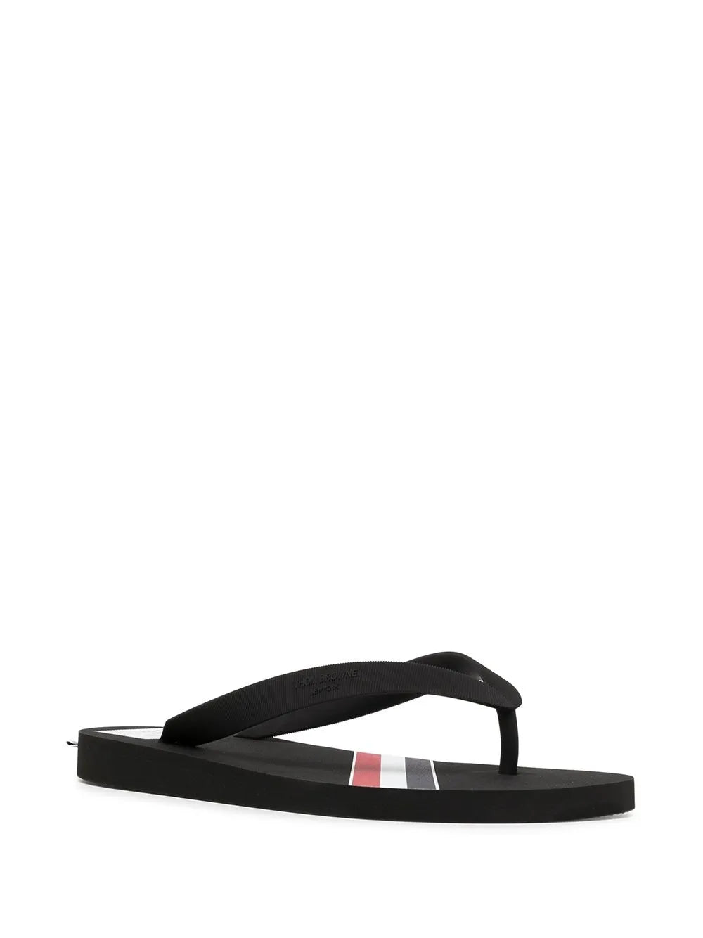 Thom Browne RWB-stripe flip flops