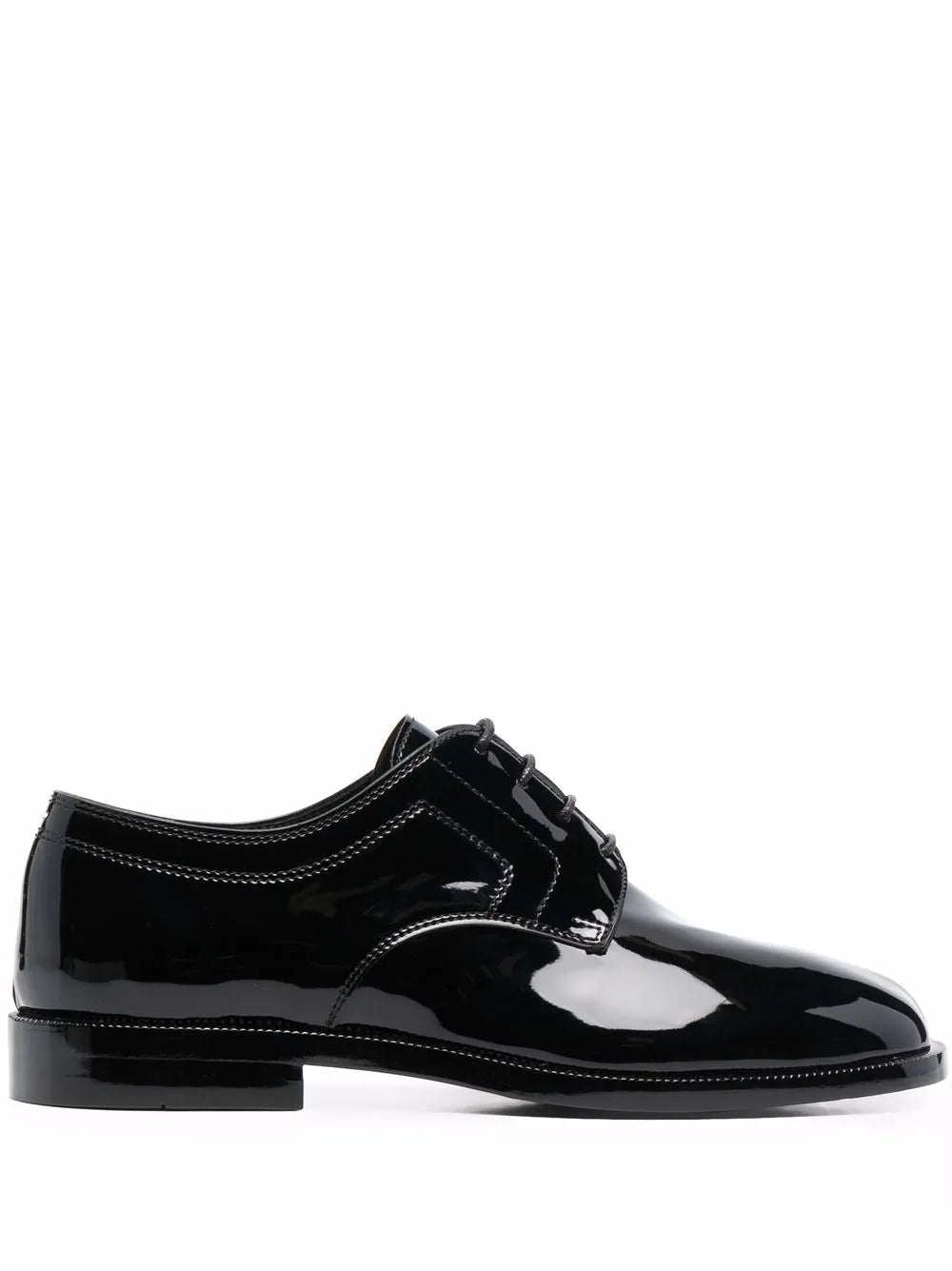 Maison Margiela Tabi patent-leather brogues