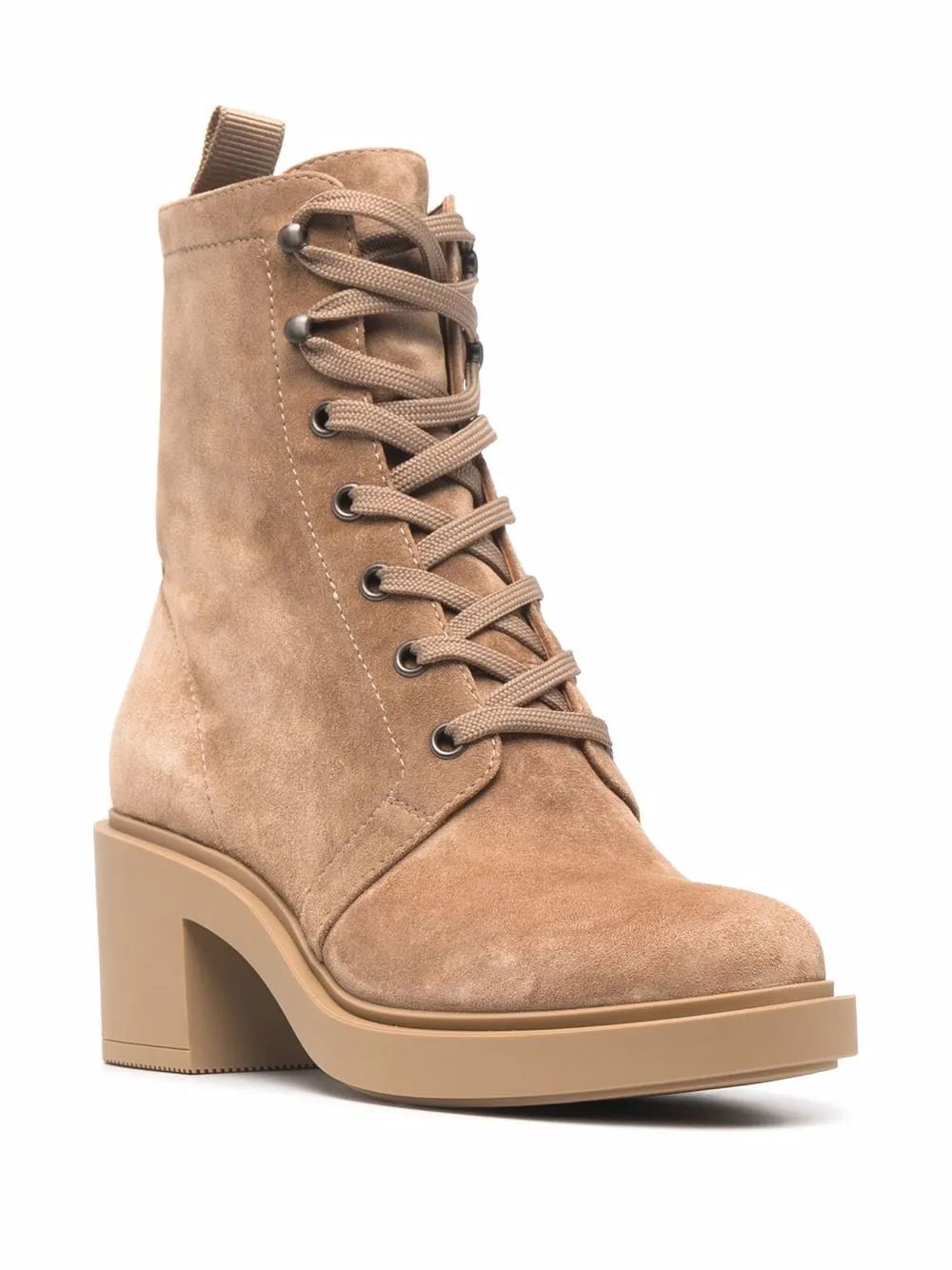 Gianvito Rossi Foster 45mm suede lace-up boots