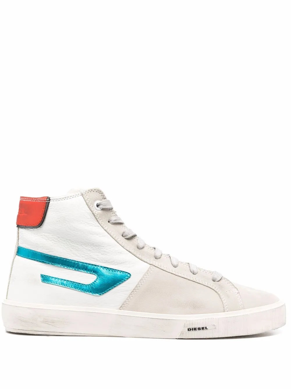 Diesel distressed high-top sneakers