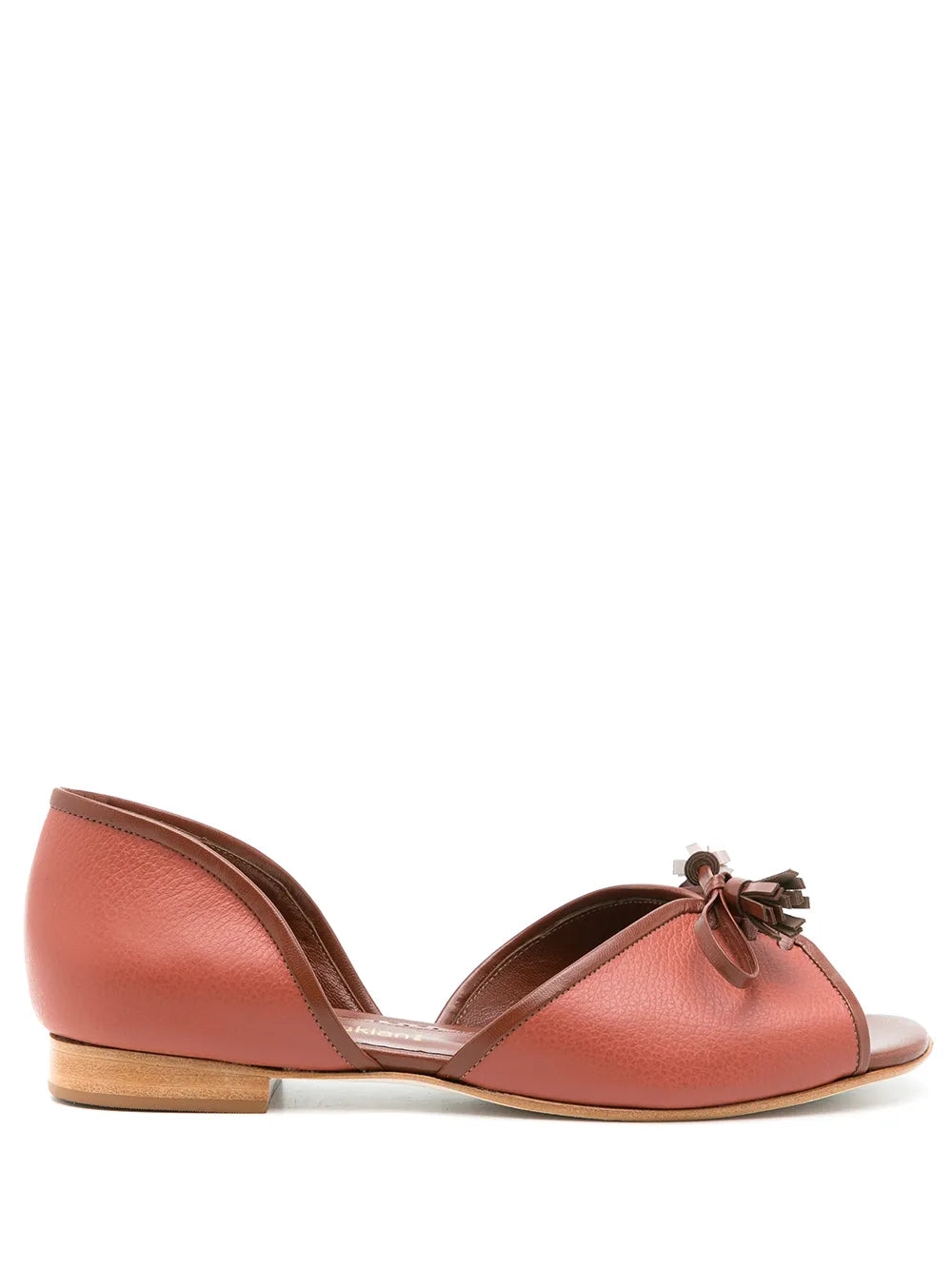 Sarah Chofakian leather Norway ballerina shoes