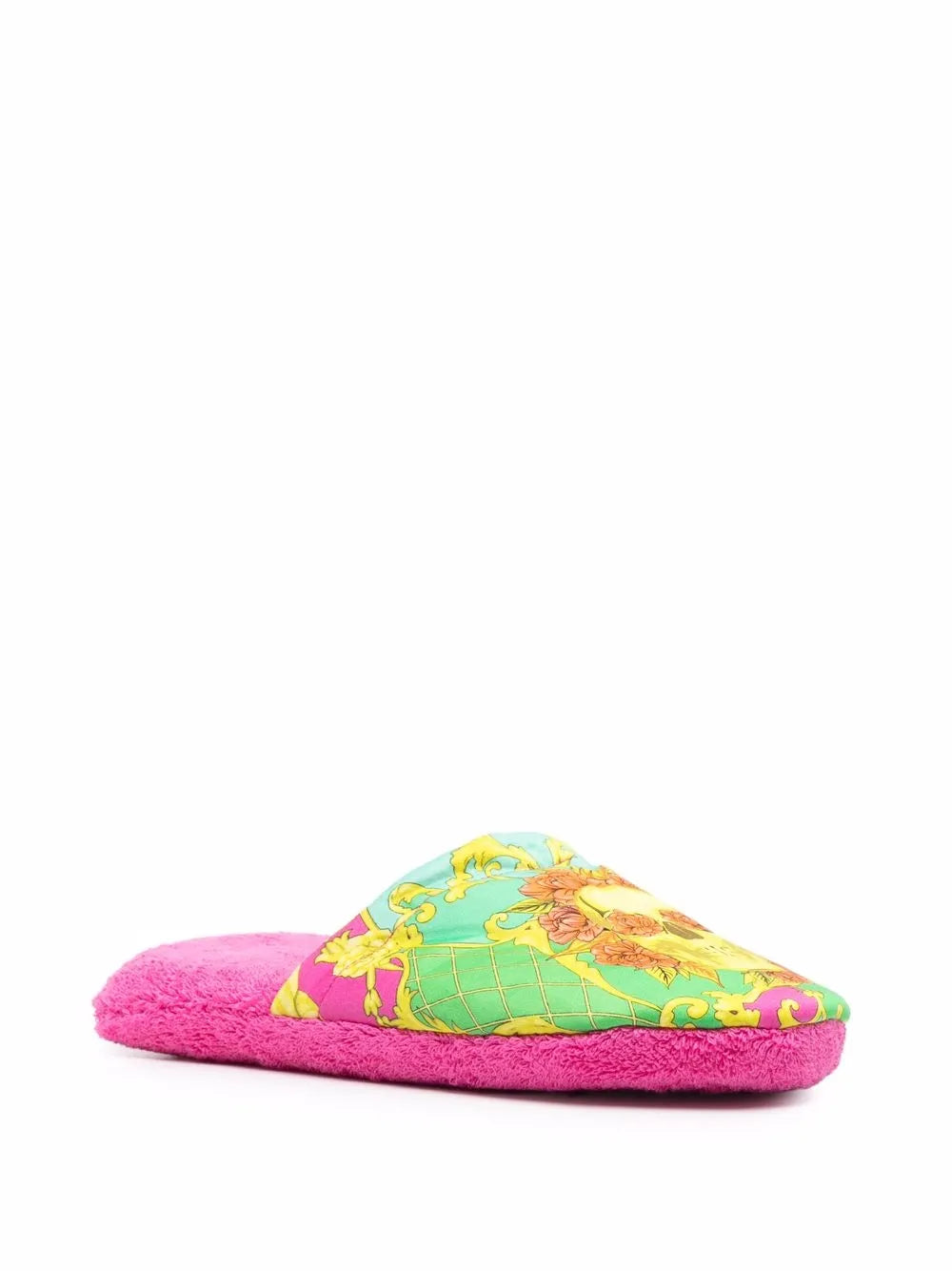 Philipp Plein baroque-print house slippers