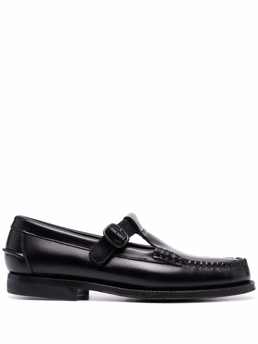 Hereu side-buckle detail loafers