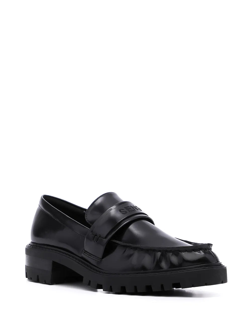 Senso Met I calf leather loafers
