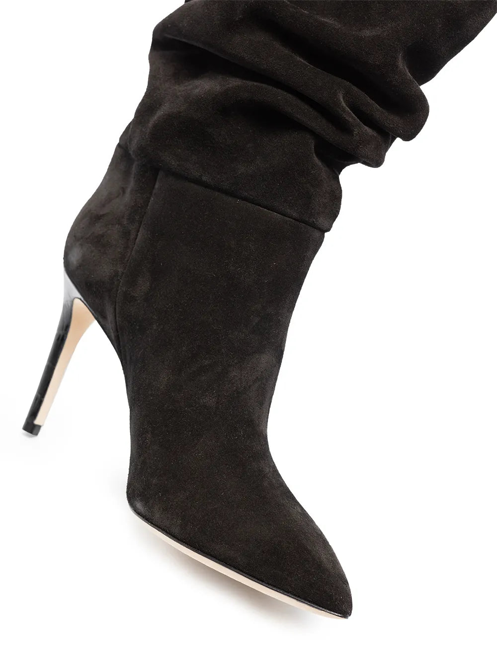 Paris Texas slouchy suede 85mm ankle boots