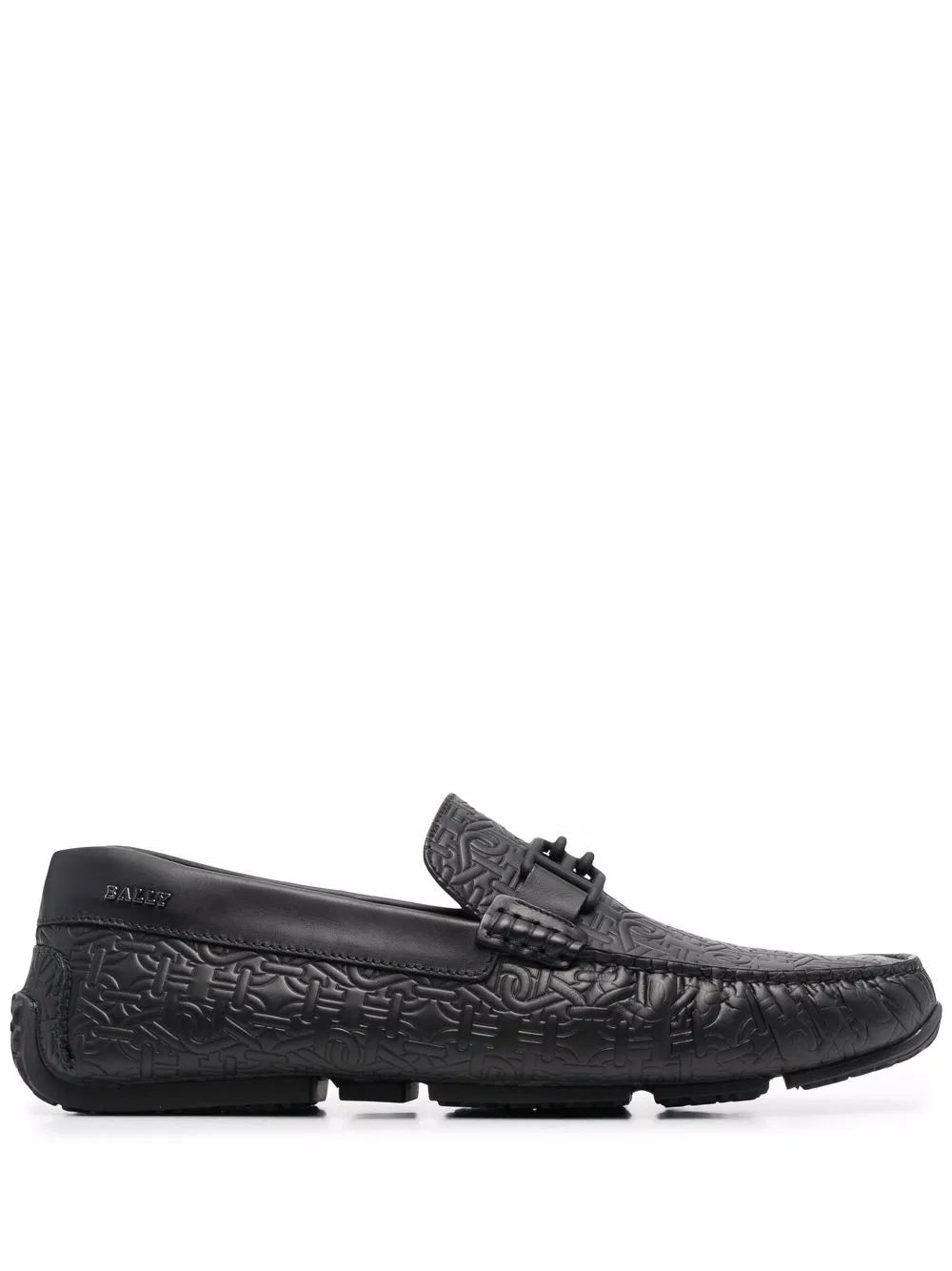 Bally logo-plaque leather loafers