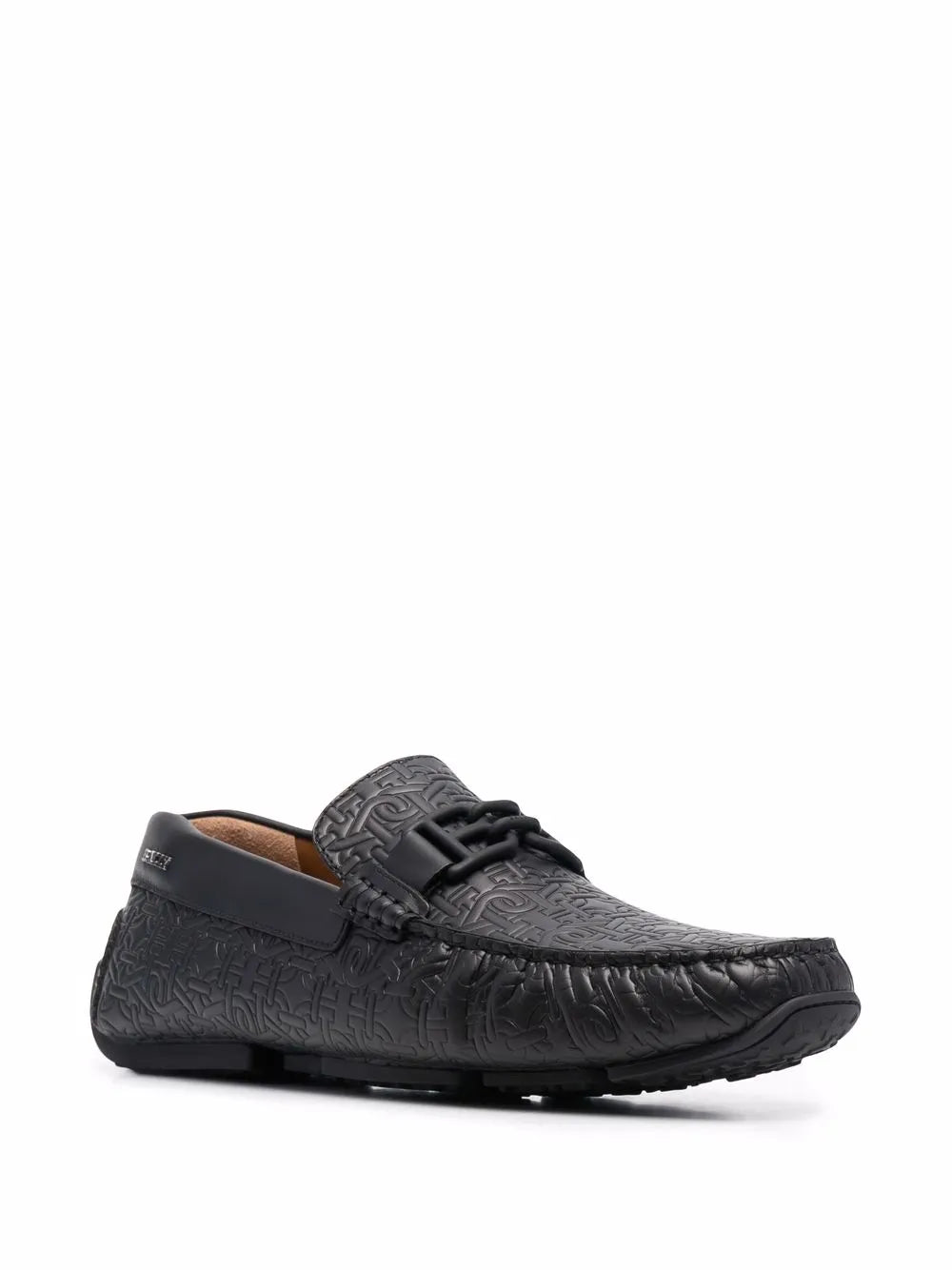 Bally logo-plaque leather loafers
