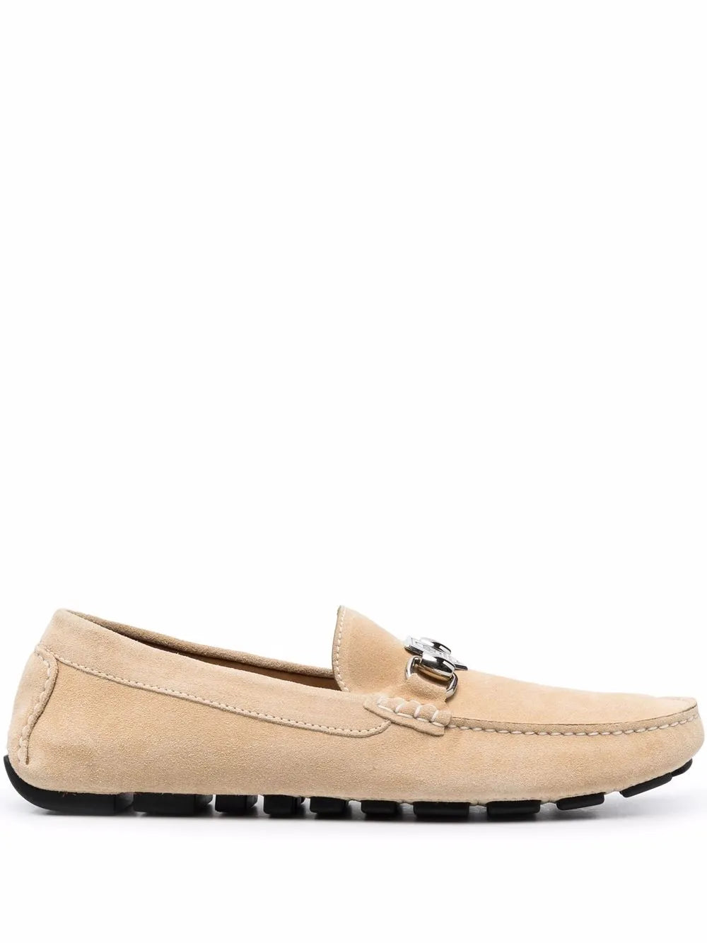 Philipp Plein suede logo plaque moccasins