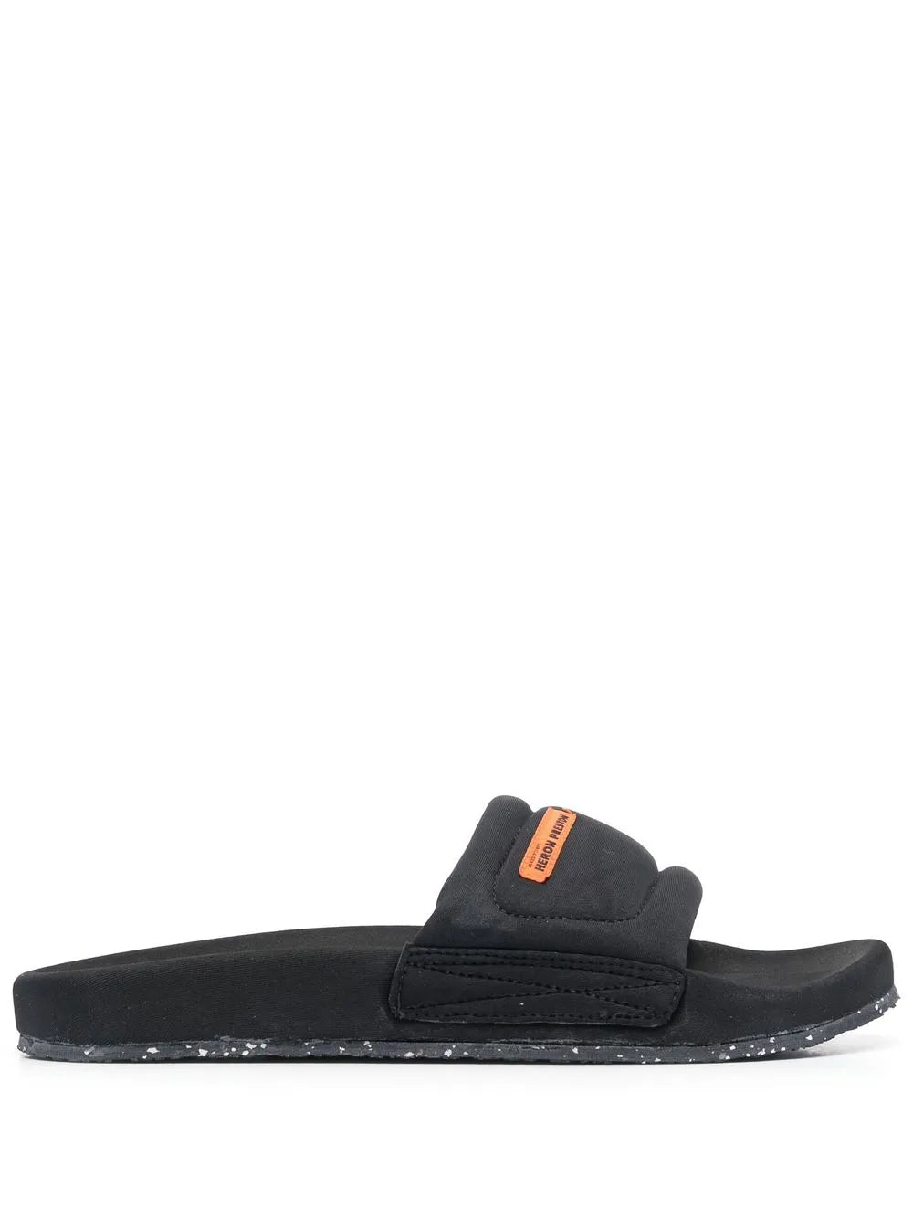 Heron Preston logo-patch slip-on slides