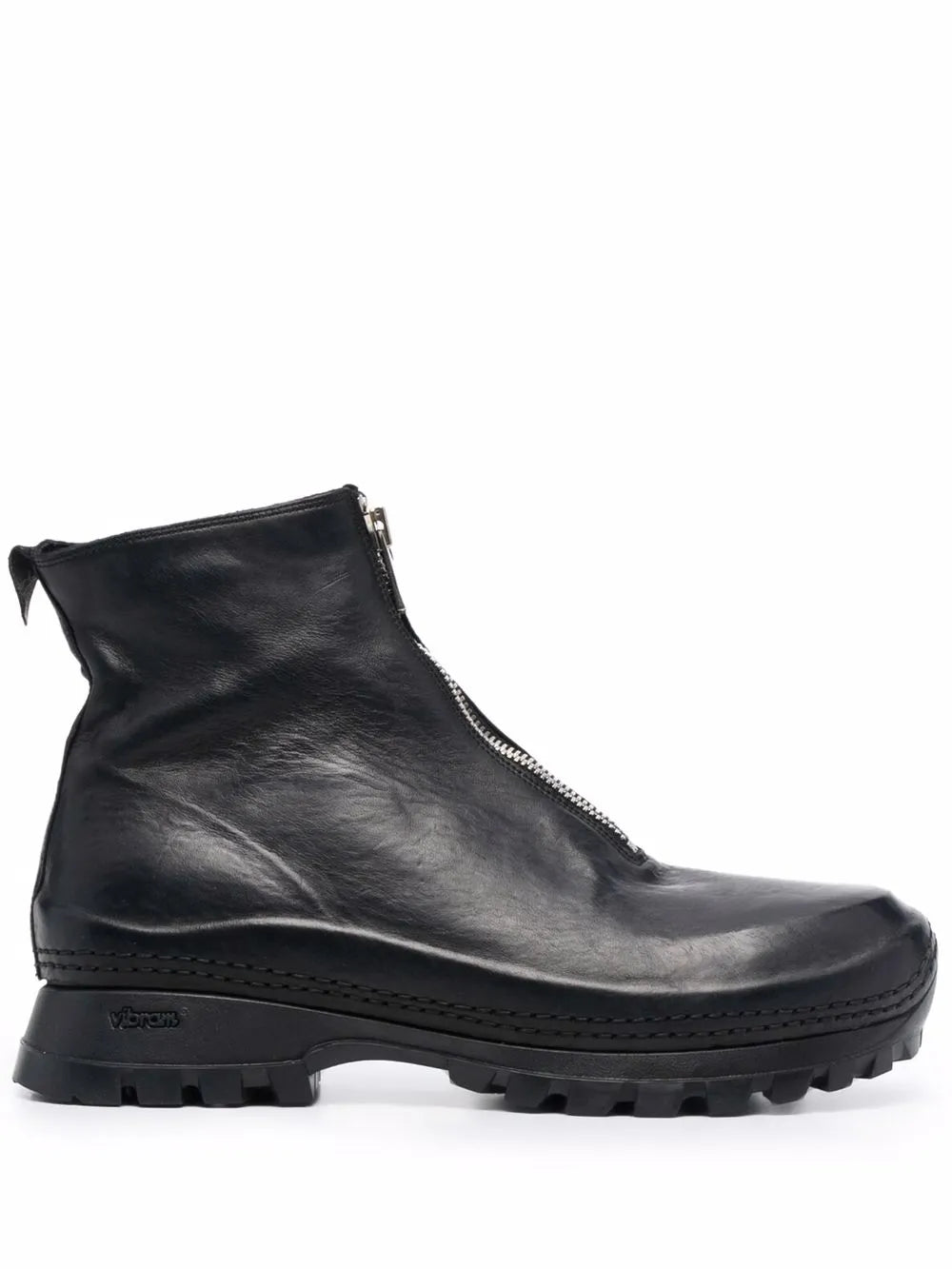 Guidi zipped leather ankle boots
