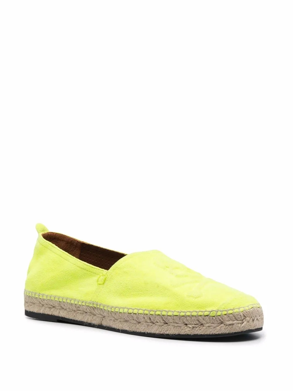 Philipp Plein yellow leather espadrilles