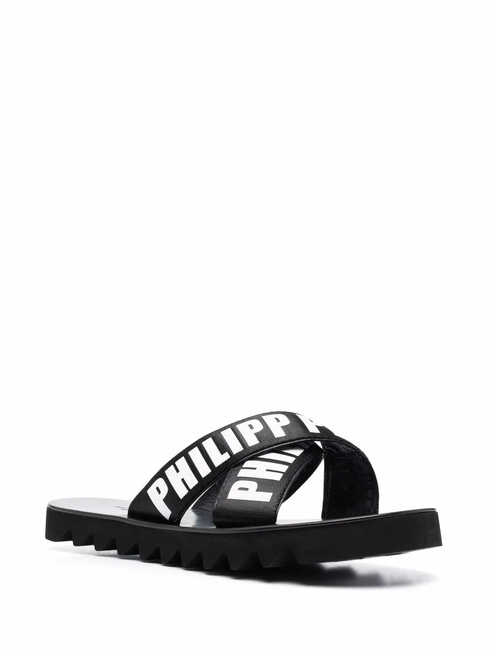 Philipp Plein TM Gummy leather slides