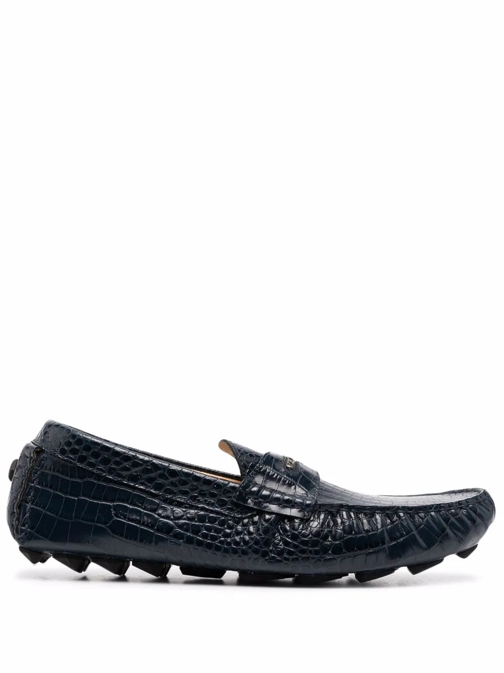 Philipp Plein lug sole leather moccasin