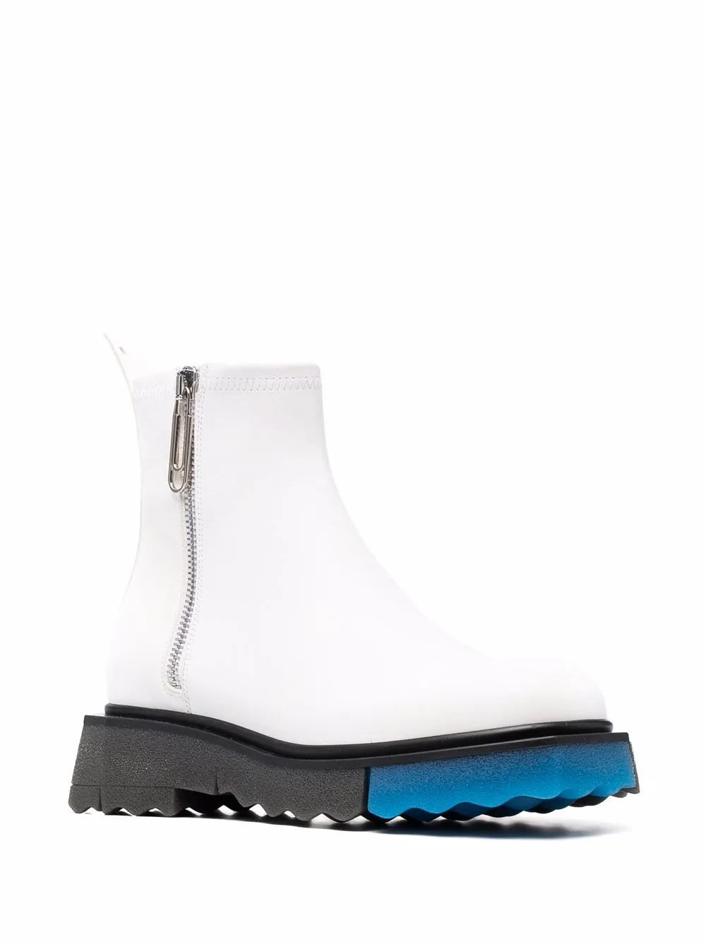 Off-White contrast panel ankle boots