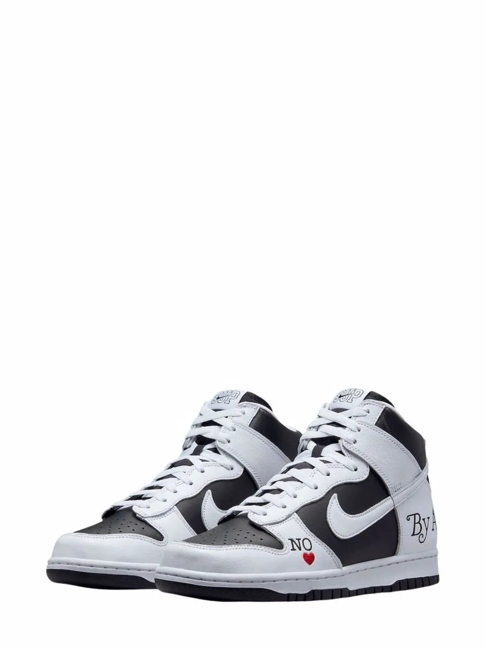 Nike x Supreme SB Dunk High "By Any Means - White/Black" sneakers