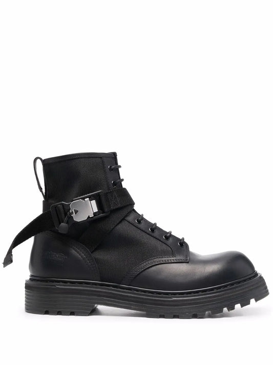 Premiata panelled leather ankle boots