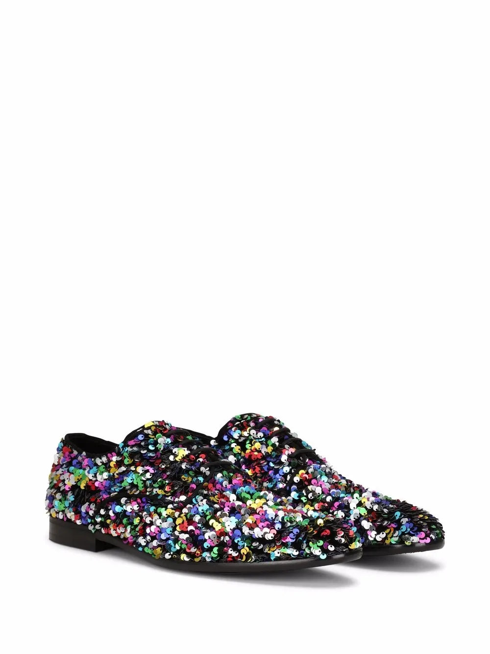 Dolce & Gabbana sequin-embellished Derby shoes