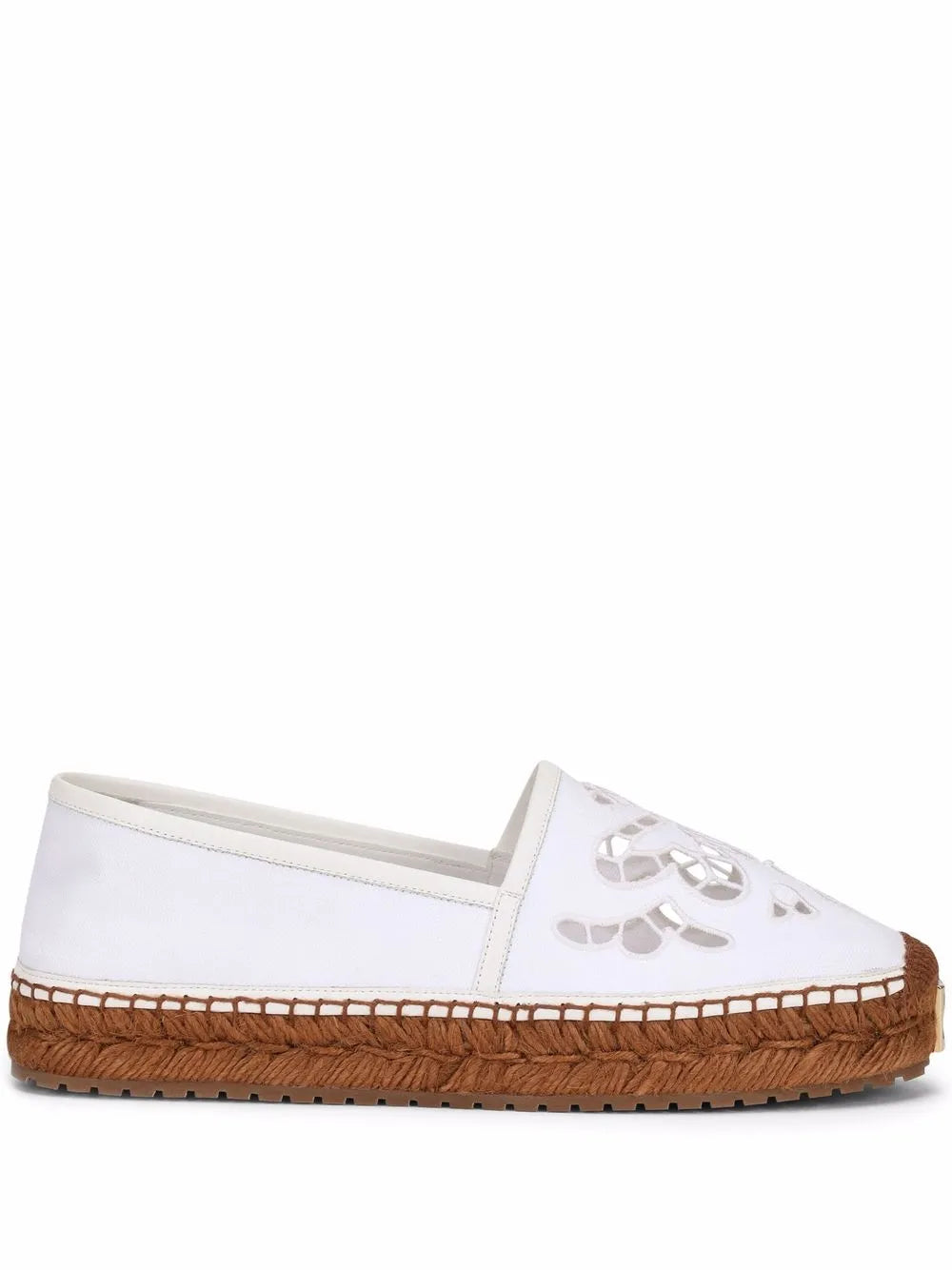 Dolce & Gabbana broderie anglaise flat espadrilles