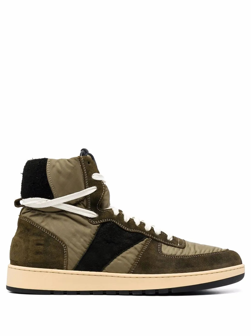 RHUDE Rhecess panelled high-top sneakers