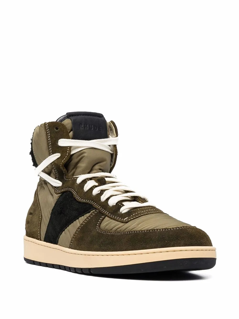 RHUDE Rhecess panelled high-top sneakers