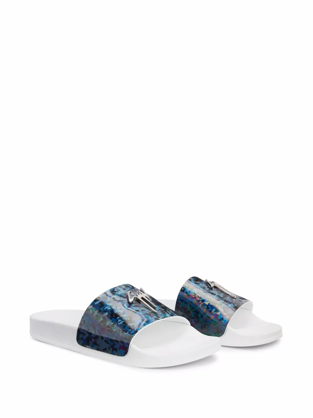 Giuseppe Zanotti Brett iridescent-effect slides
