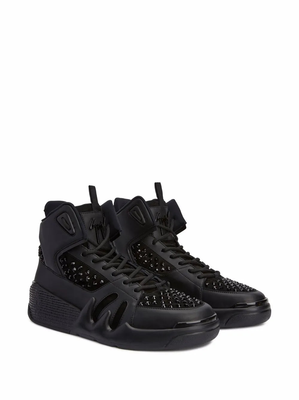 Giuseppe Zanotti Talon crystal-embellished high-top sneakers