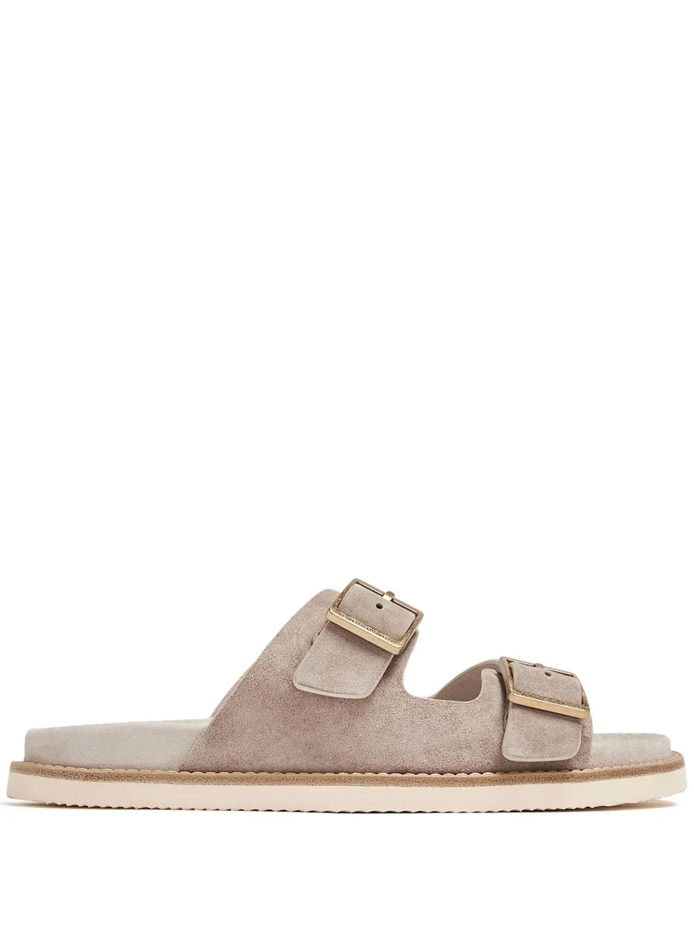 Brunello Cucinelli buckled suede sandals