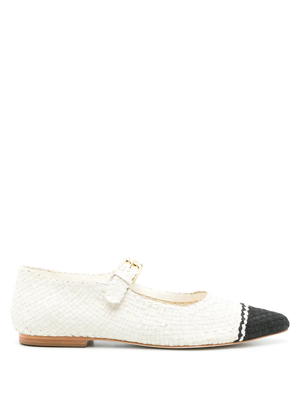 Sarah Chofakian Elizabeth colour-block ballerina shoes
