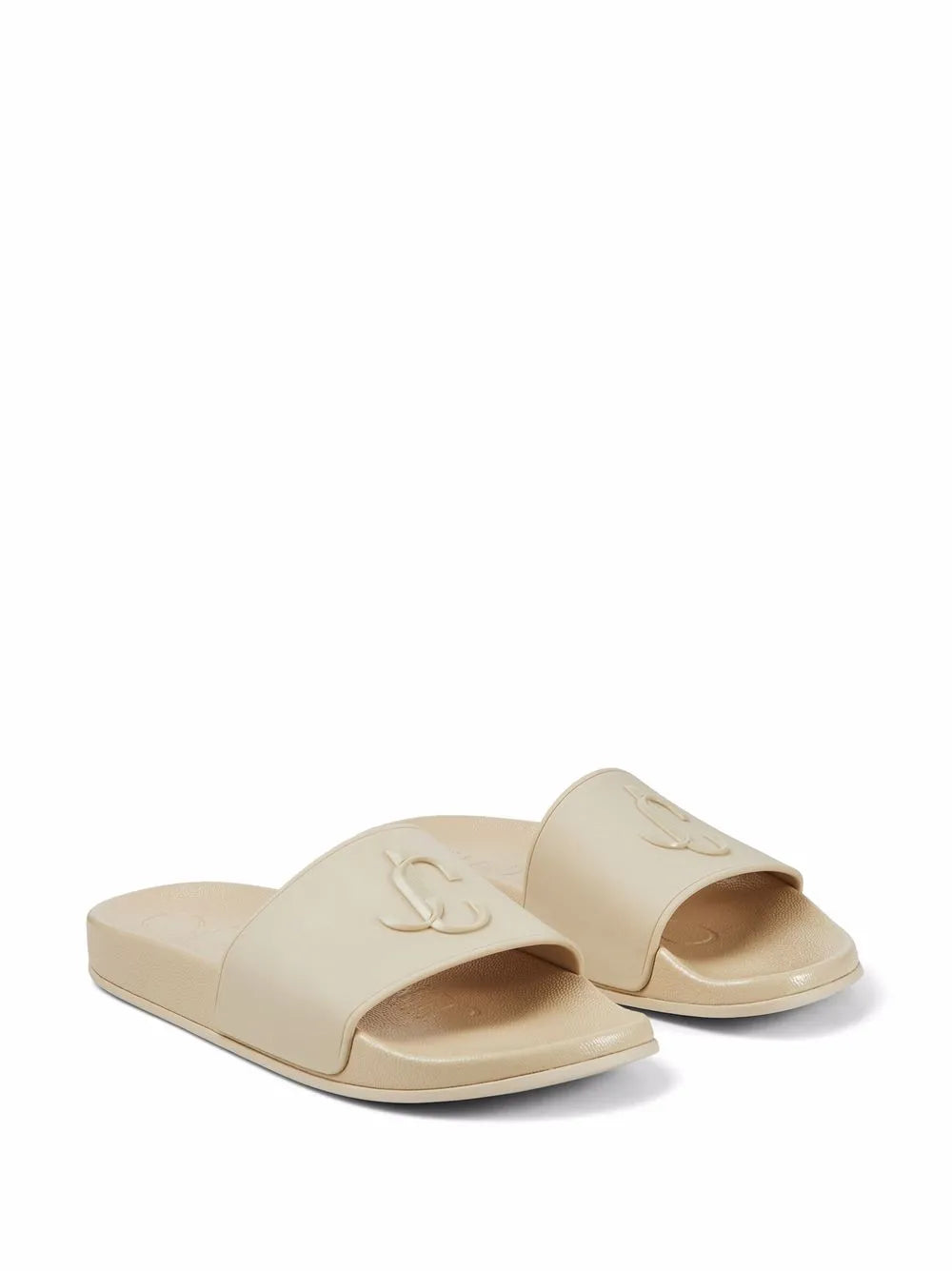 Jimmy Choo Port logo-plaque slides