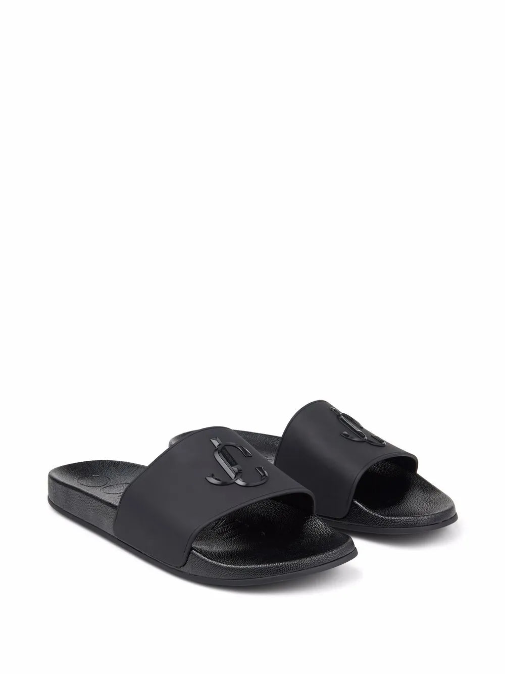 Jimmy Choo Port monogram-logo slides