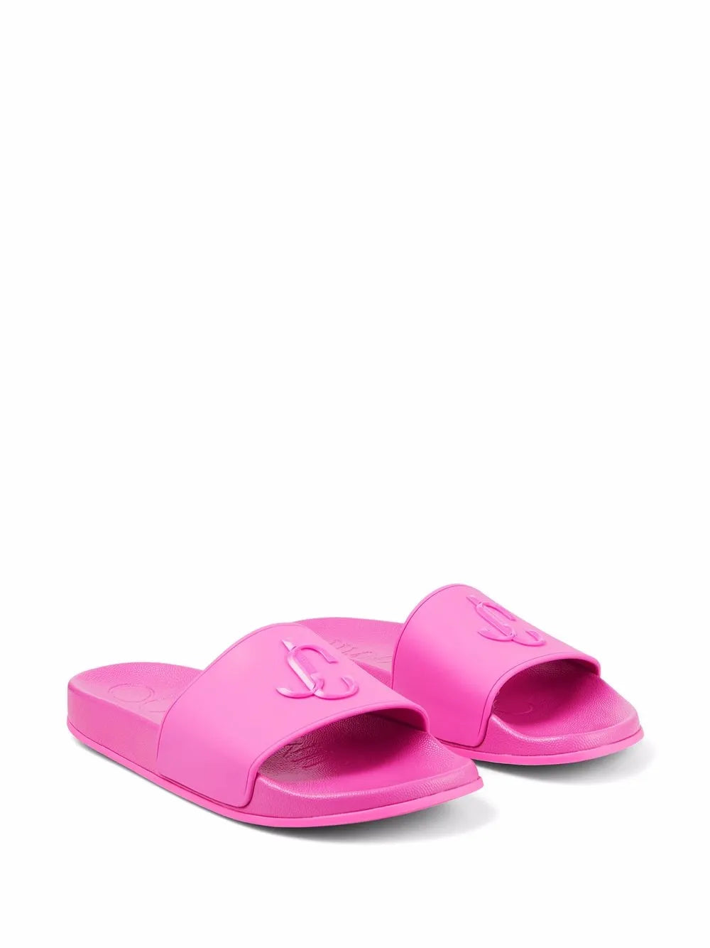Jimmy Choo Port logo-appliqué slides