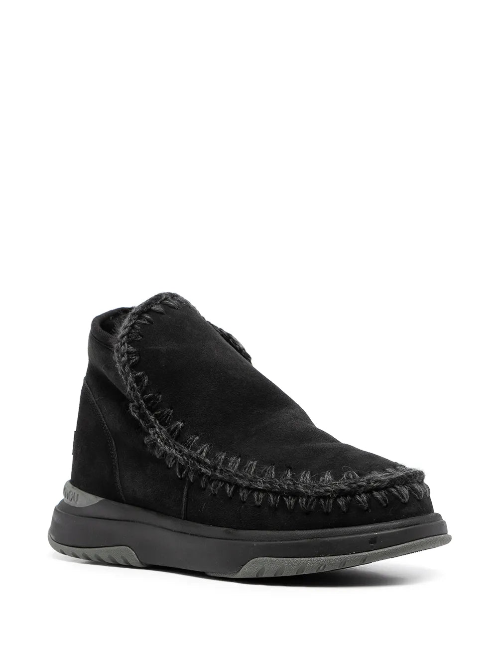Mou whipstitch-trim boots