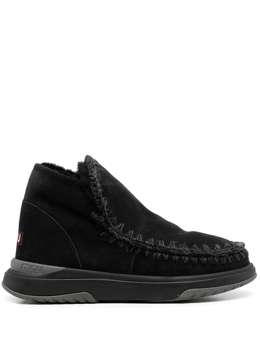 Mou whipstitch-trim boots