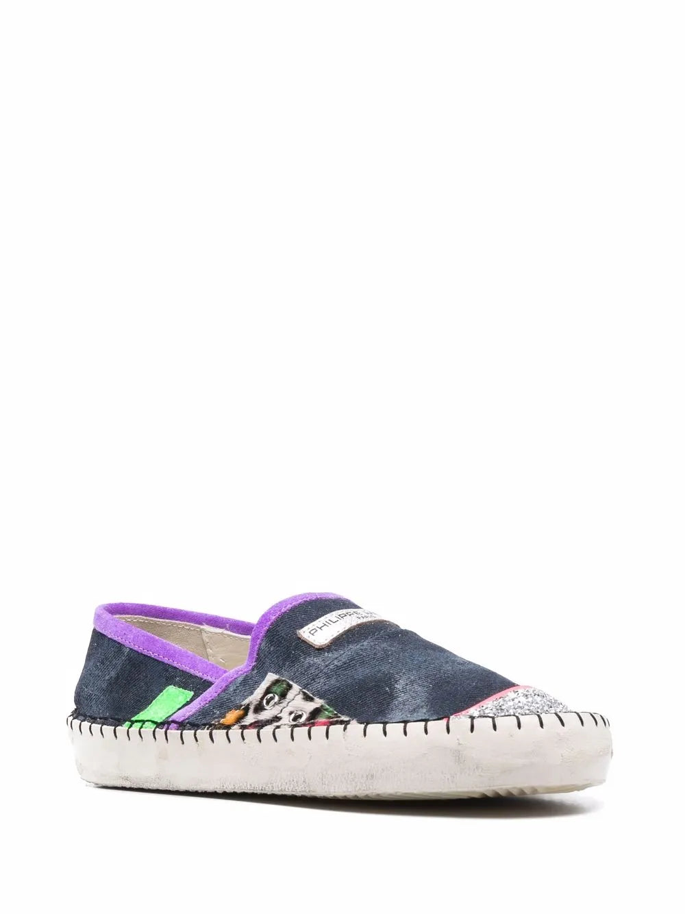 Philippe Model Paris Marseille slub-texture espadrilles