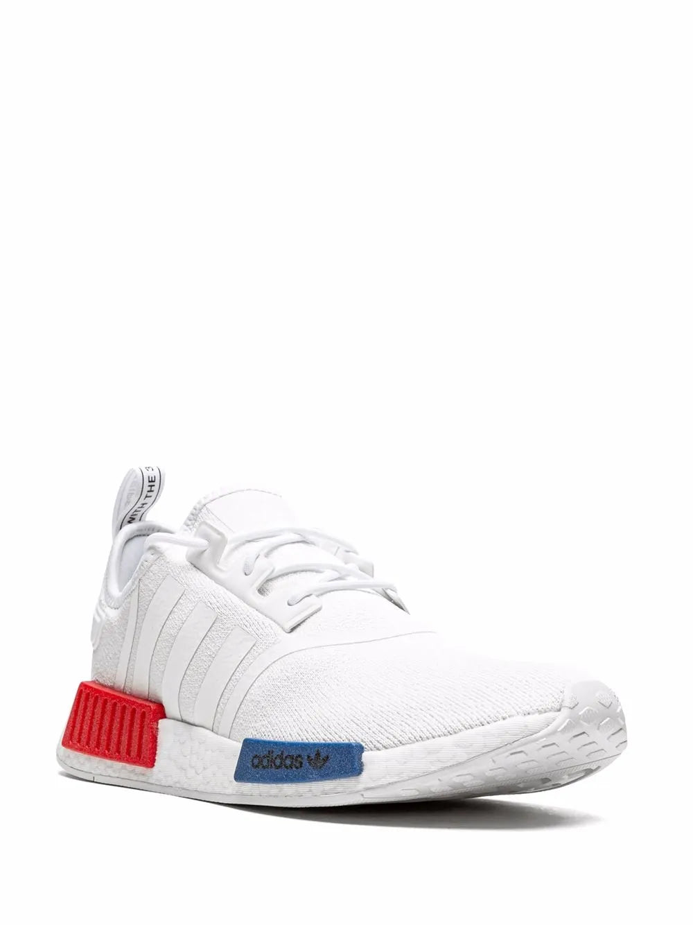 adidas NMD_R1 "White/White/Blue" sneakers