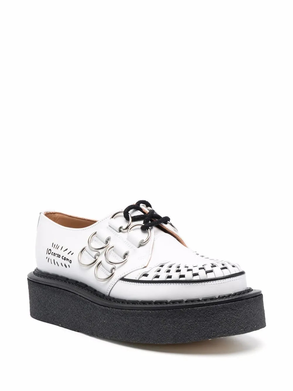 George Cox x 10 Corso Como D-ring embellished creepers