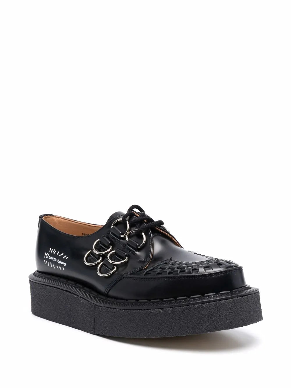 George Cox x 10 Corso Como D-ring embellished creepers