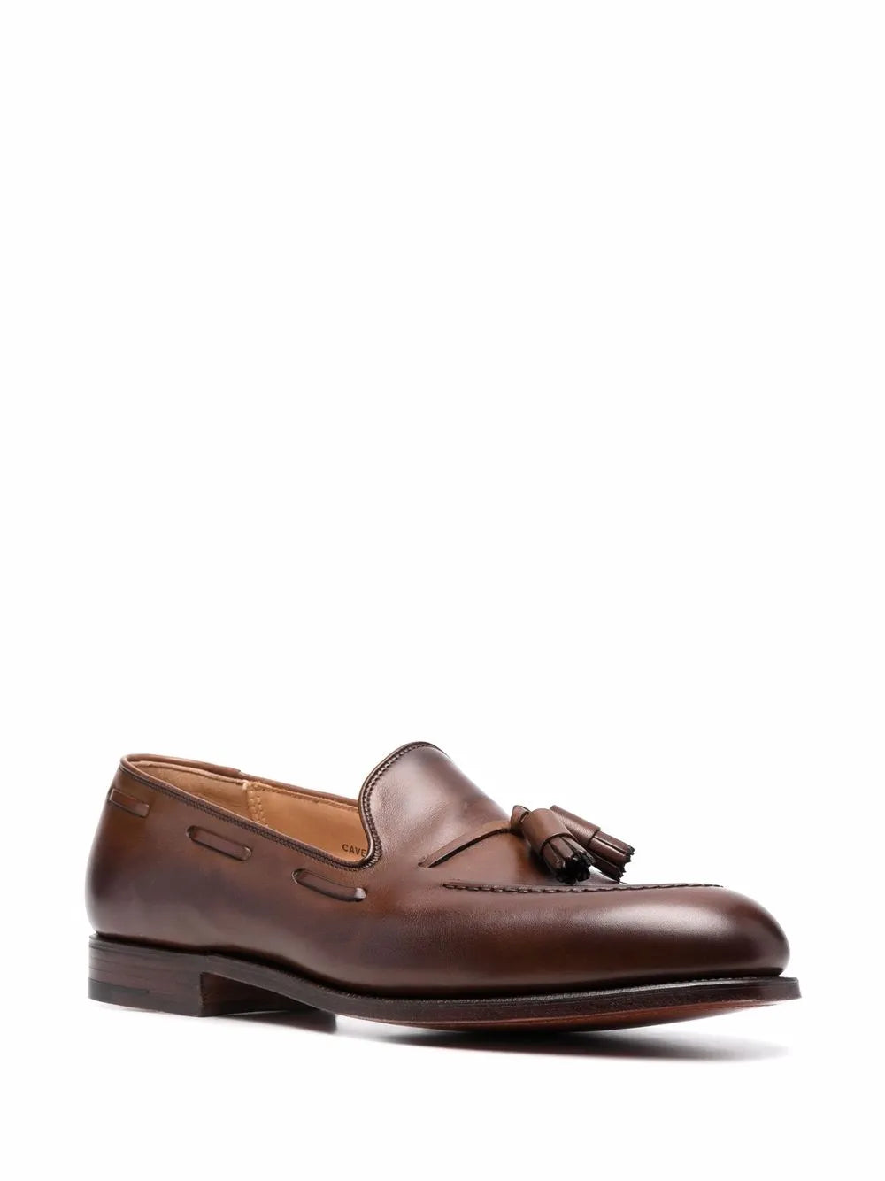 Crockett & Jones tassel trim loafers