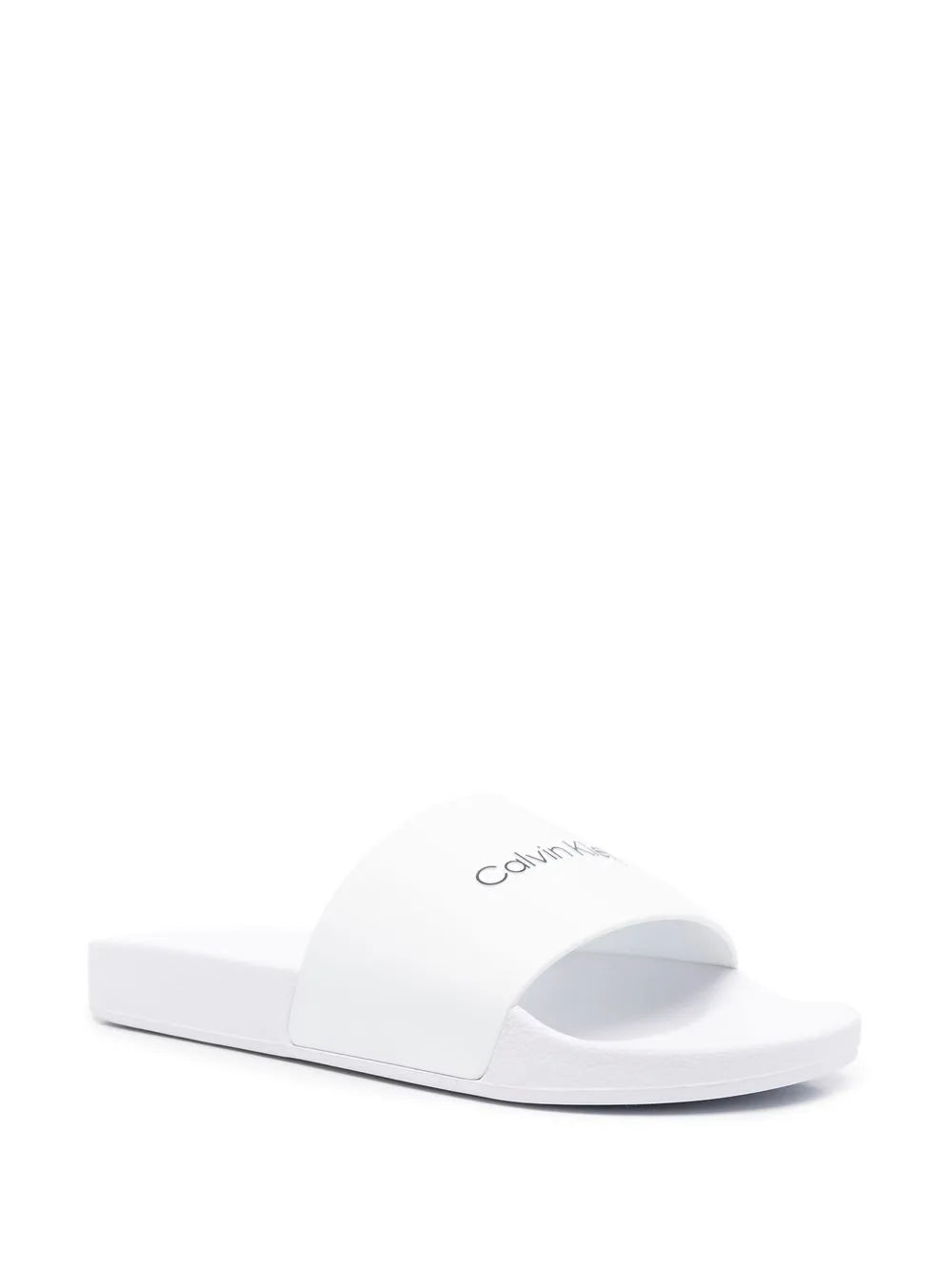 Calvin Klein logo-print slides