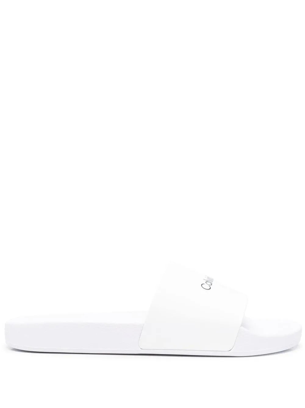 Calvin Klein logo-print slides