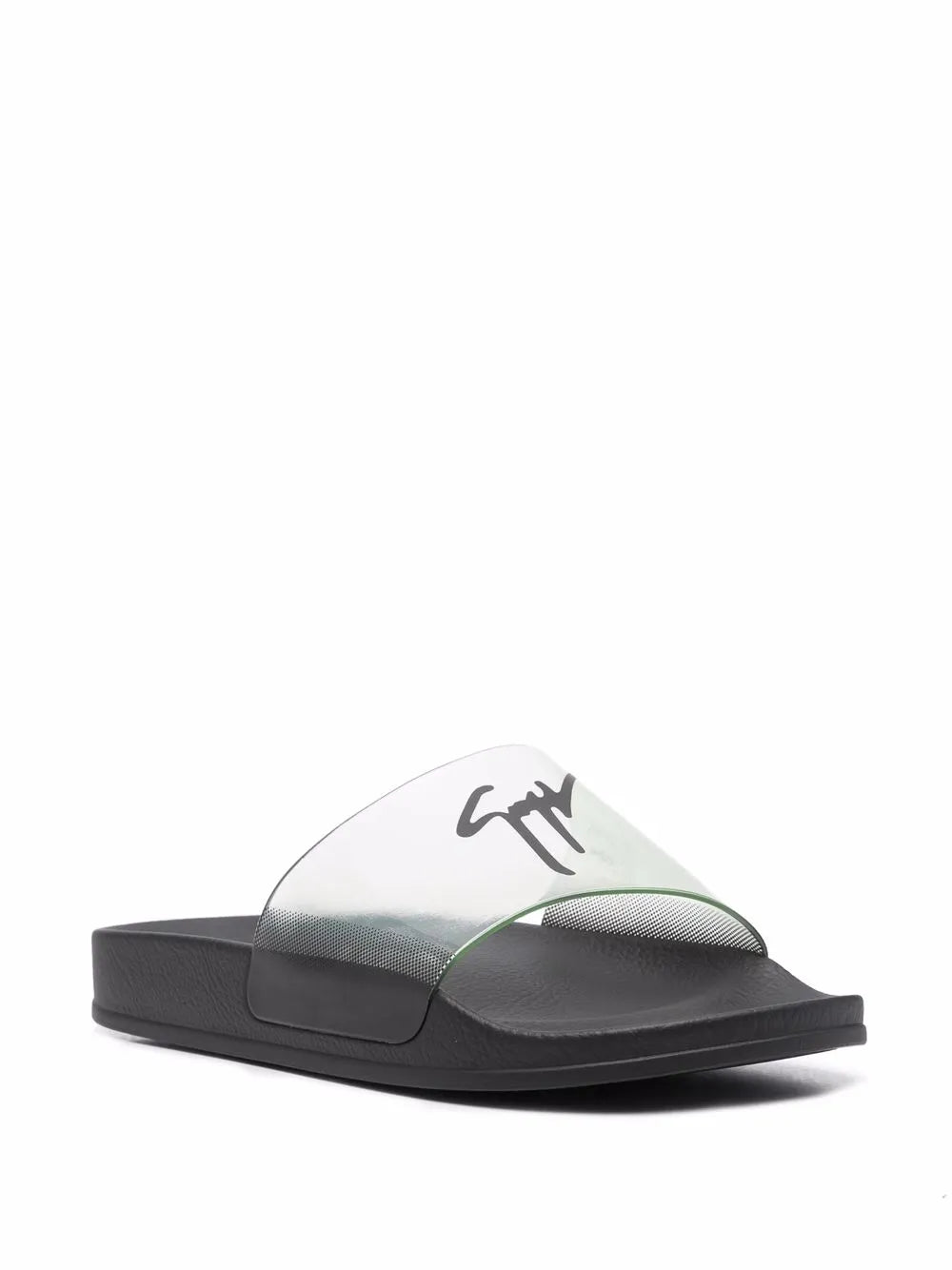 Giuseppe Zanotti logo-print open-toe slides