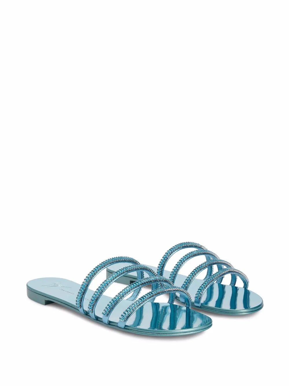 Giuseppe Zanotti Iride crystal-embellished slides