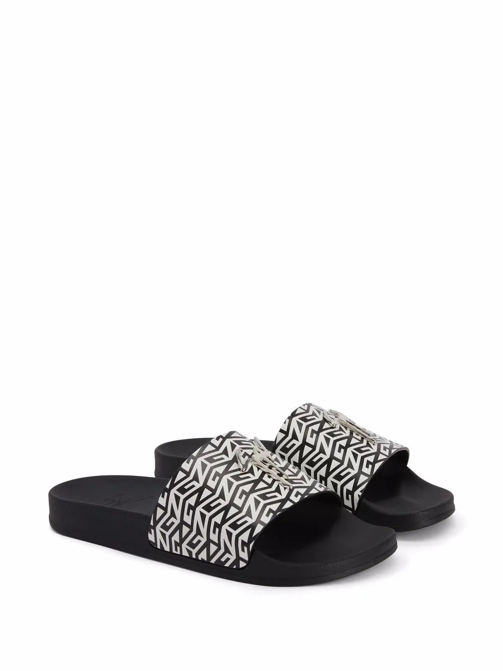 Giuseppe Zanotti Brett logo-monogram sliders