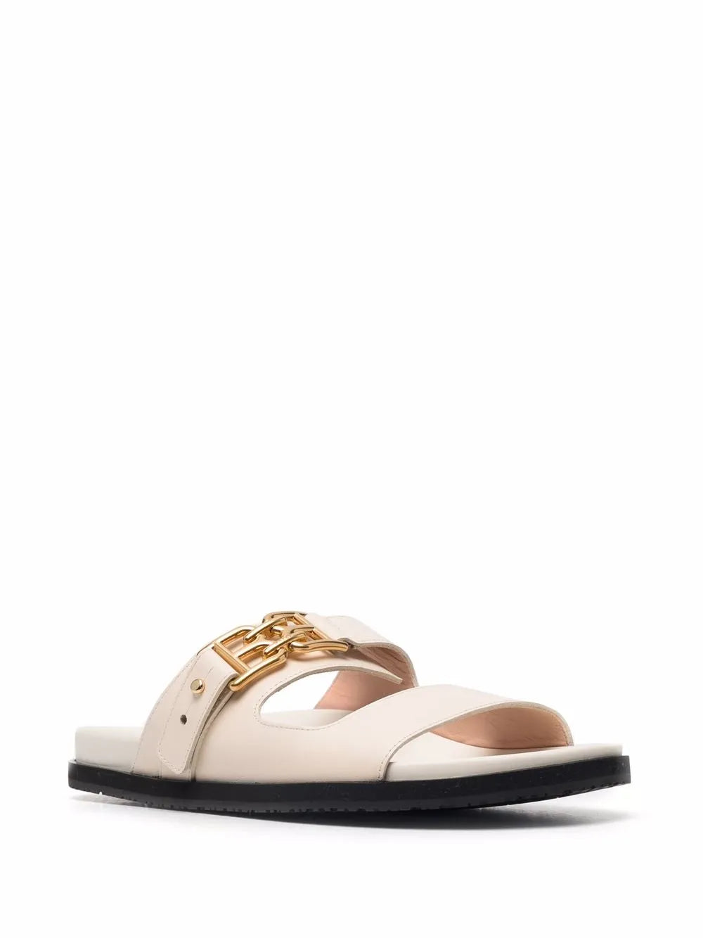 Bally logo-plaque leather slides