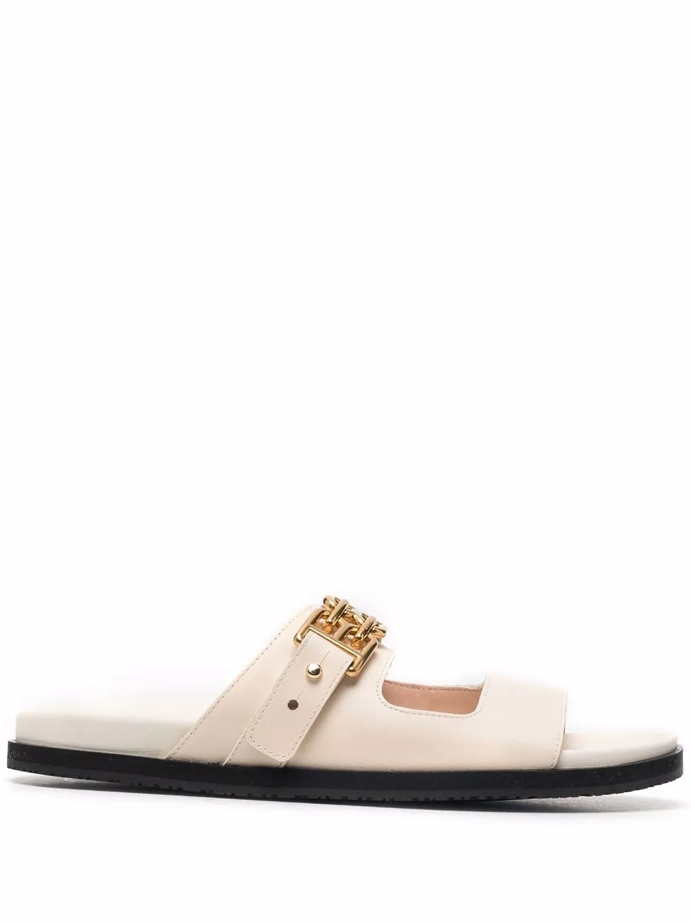 Bally logo-plaque leather slides