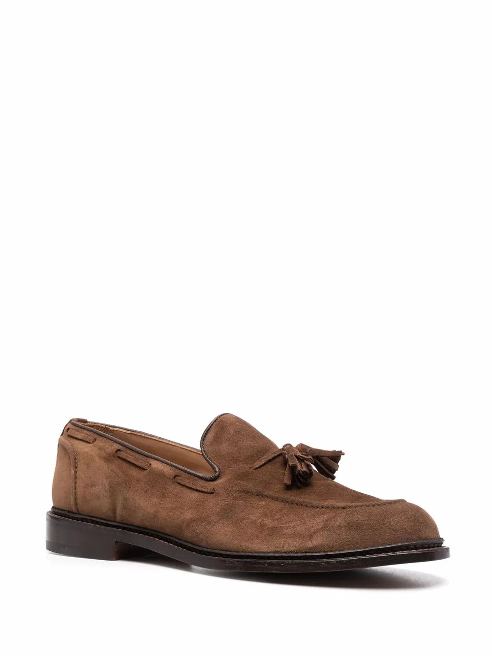 Tricker's tassel-detail suede loafers