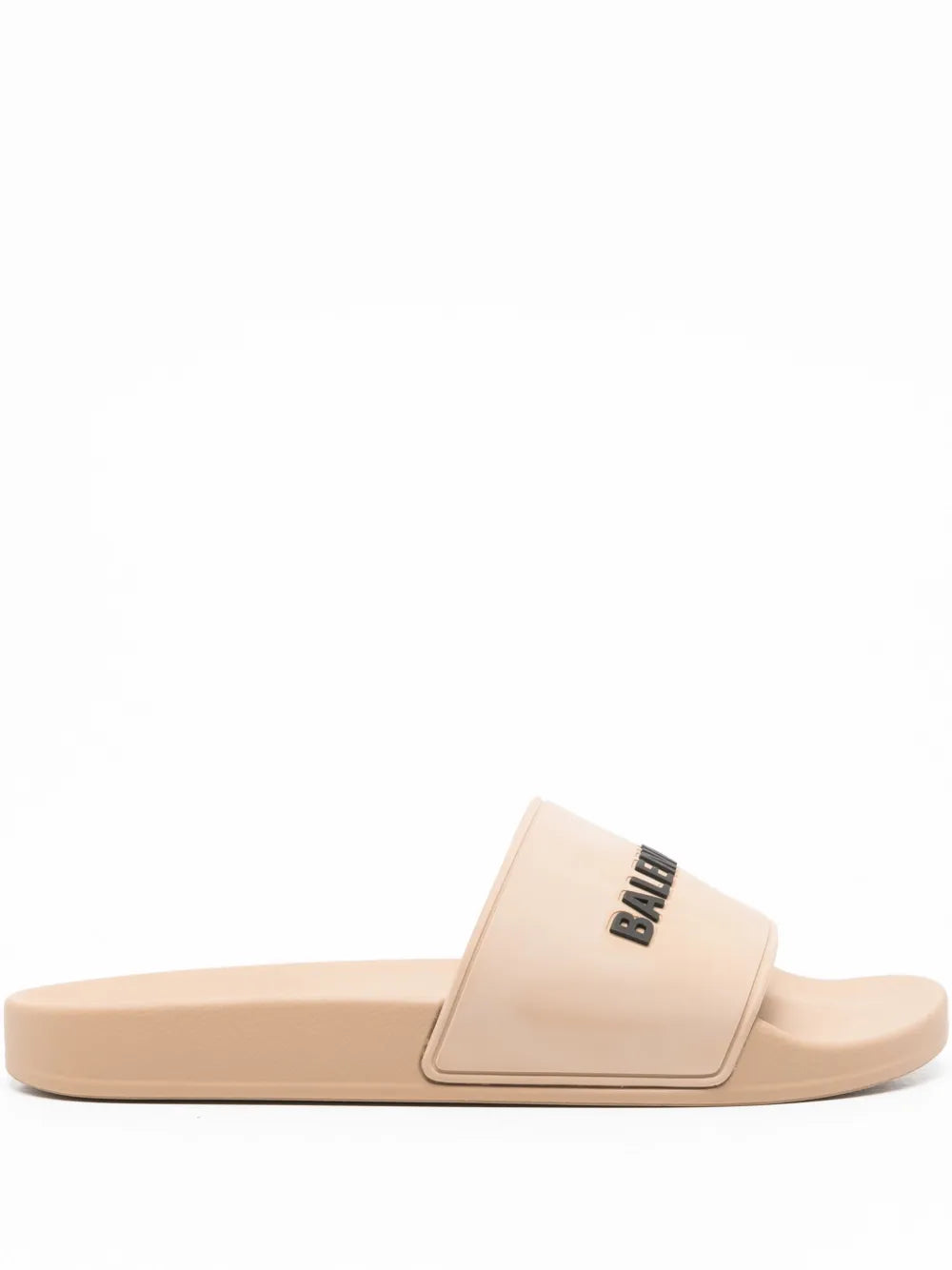 Balenciaga logo-embossed pool slides