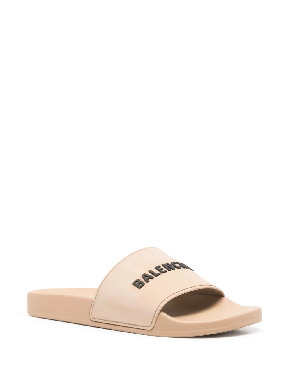 Balenciaga logo-embossed pool slides